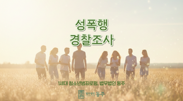 성폭행 경찰조사, 아이의 인생을 건 진실의 싸움과 선처 전략